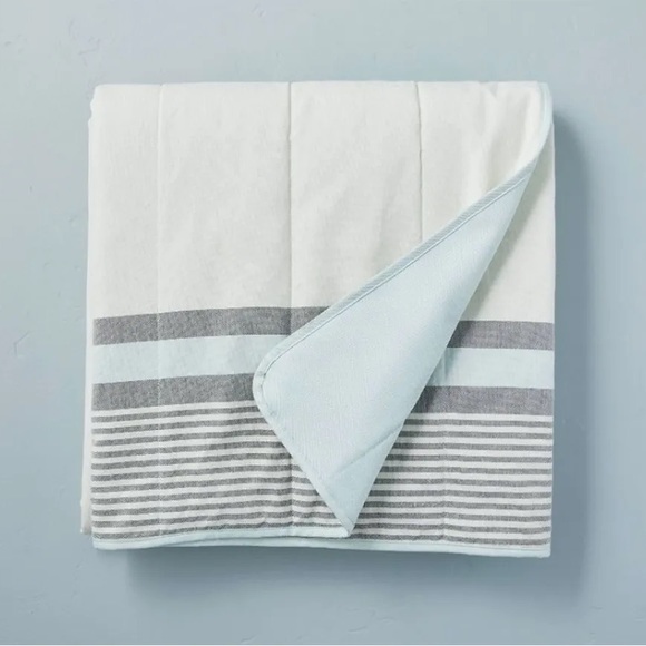 Hearth & Hand Other New Hearth Hand Magnolia Blue Gray White Stripe